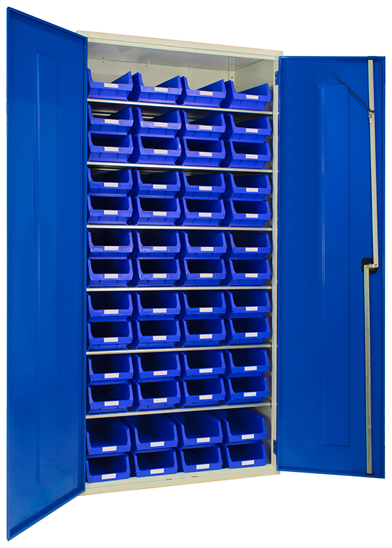 Topstore Container Cabinet C/W 52x TC4 Blue bins