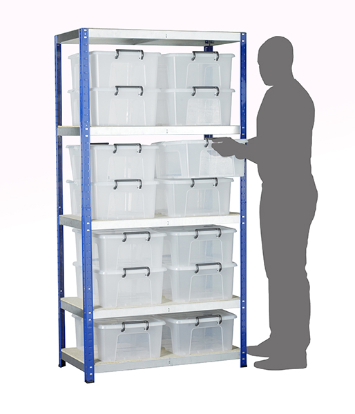 Eco-Rax 440945 bay C/W 8x 40Ltr Storemaster Containers - Image 2